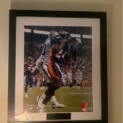 Champ Bailey 16x20 Picture Signed Denver Broncos 