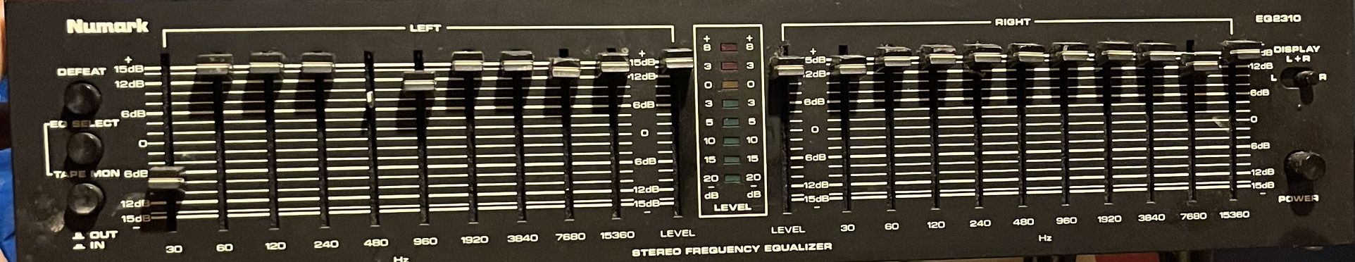 Numark EQ2310 10-Band Stereo Frequency Equalizer