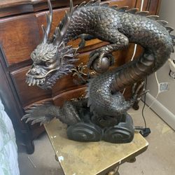 Metal Dragon Statue