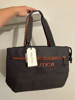 Nautica Unisex Maritime 11 17 Tote (Gray with Orange)