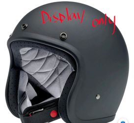Biltwell Bonanza Helmet Matte Black Motorcycle Sz XL