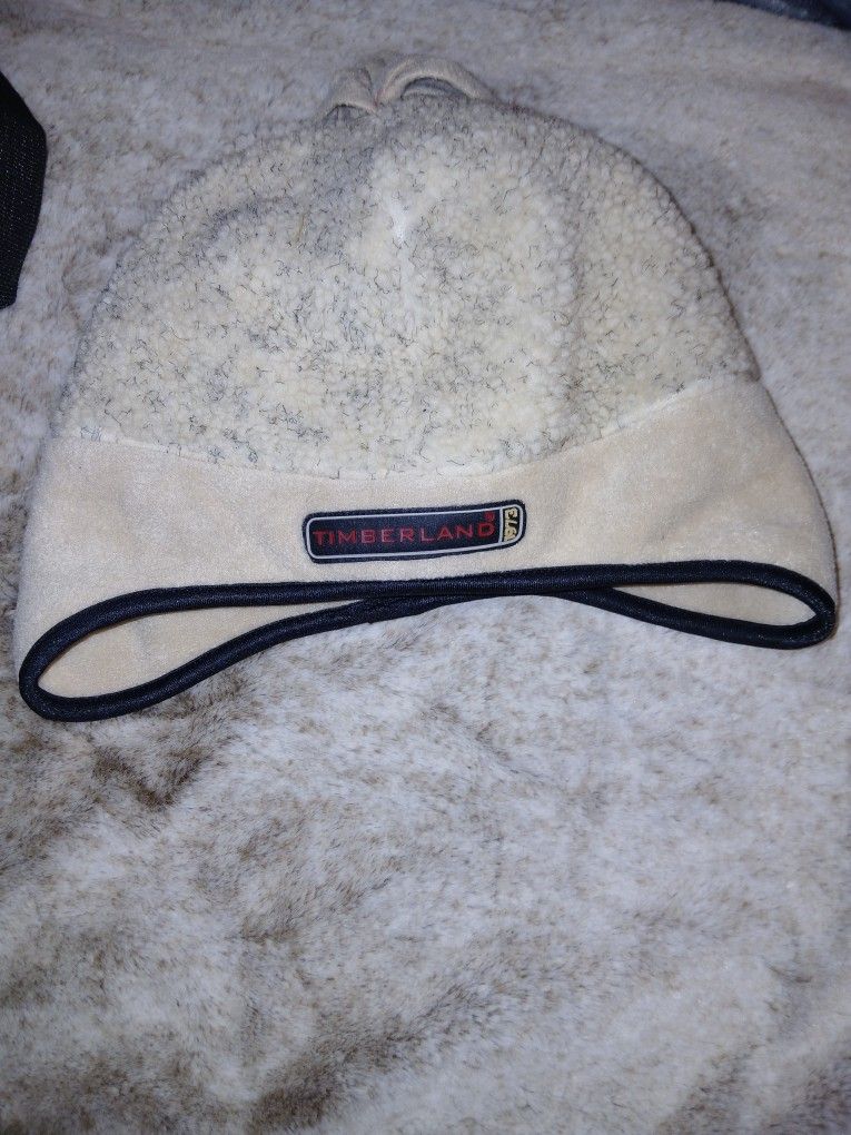 Timberland Tan & Black Beanie Good Condition