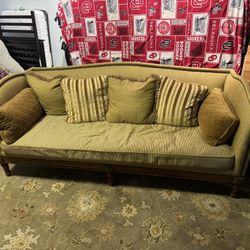 Lillian August Custom Gold Couch