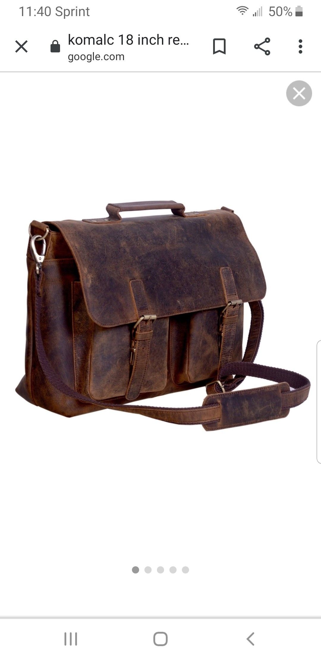 Leather laptop bag / Tote