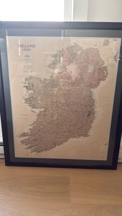 Framed Map Of Ireland