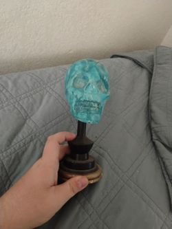Turquoise Skull Gear Shift Knob