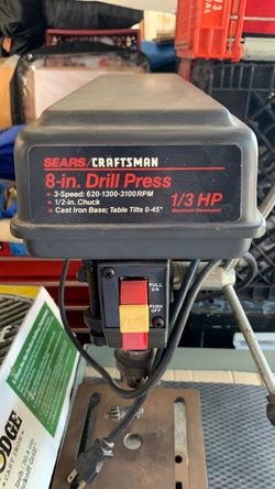 Vintage CRAFTSMAN 8” 3 Speed Bench Top Drill Press