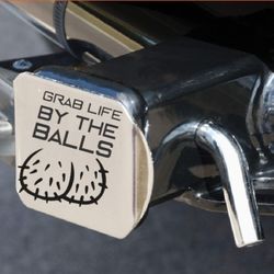 Chrome Polished Custom Laser Etch Hitch Covers