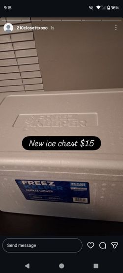 New ice chest