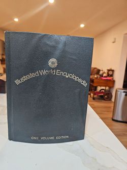 Illustrated World Encyclopedia 1977 Bobley One Volume Hardcover – Water Damaged