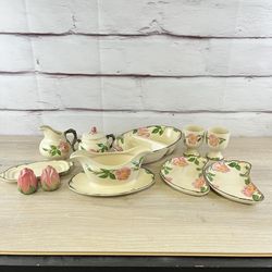 Vintage Franciscan Desert Rose Dishes 11pc