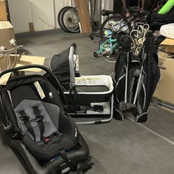 Car Seat Bassinet, And play pen and stroller matching stroller that that connects to the car seat