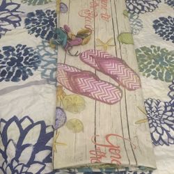 Cortina Para Baño Con Sus Ganchos