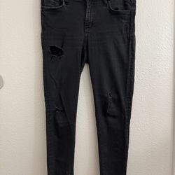 Flying Monkey Distressed Black Jeans