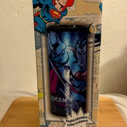 Superman Flying Wrap-Around Art Cylindrical Changing Colors NightLight 