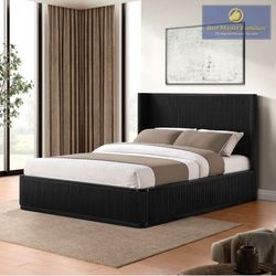 Frame Queen Platform bed Black finish, New Especial price