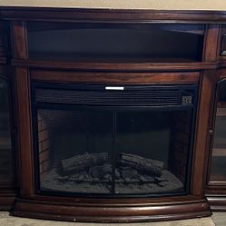 Tv Stand With Working Chimney