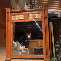 Rustic Dresser Mirror 