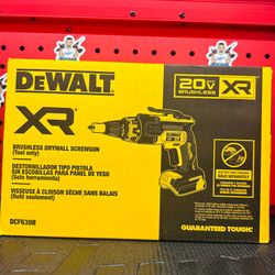 DEWALT XR 20V MAX Lithium-Ion Cordless Brushless Screw Gun (Tool Only)
