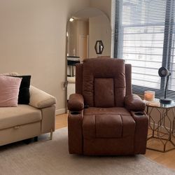 Leather Lift Recliner 