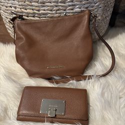 Michael Kors Crossbody Bag and Matching Wallet.