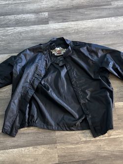 Harley Davidson leather wind breaker