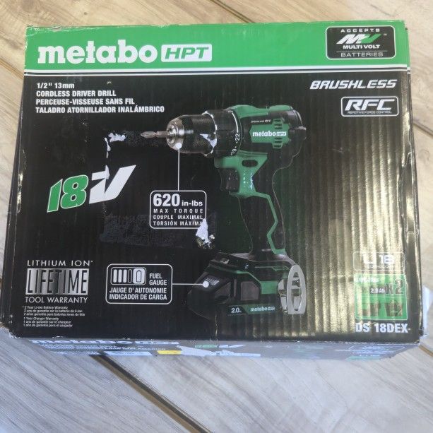 Metabo 18-volt 1/2-in Keyless Brushless Cordless Drill 2 -Batteries and Charger Included #3049