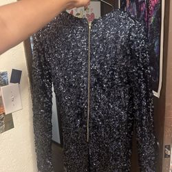 Black Sequin Dress