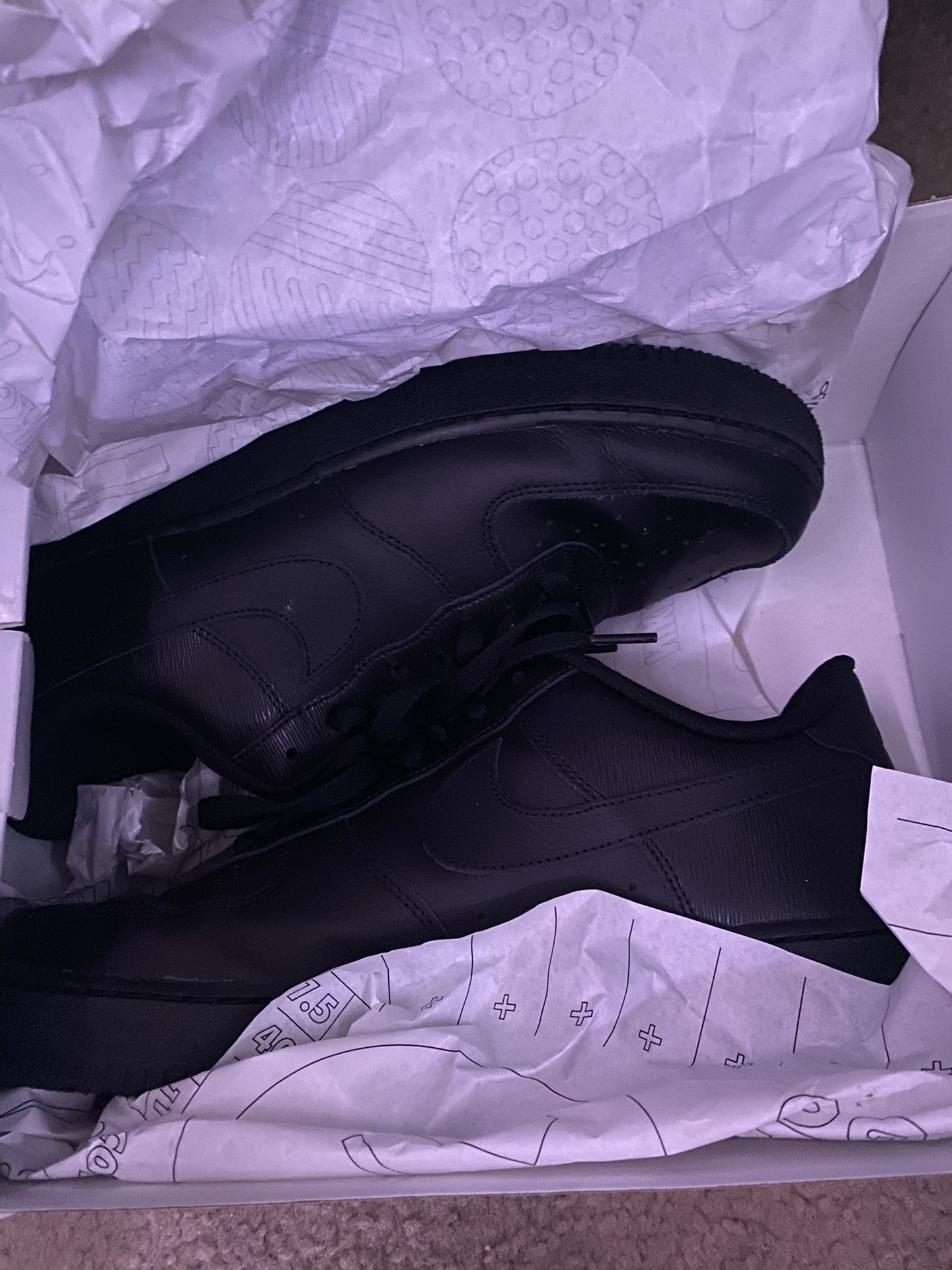 Custom Black Air Forces