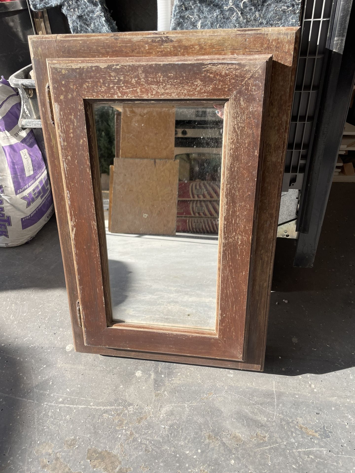 Wooden Cabinet with mirror