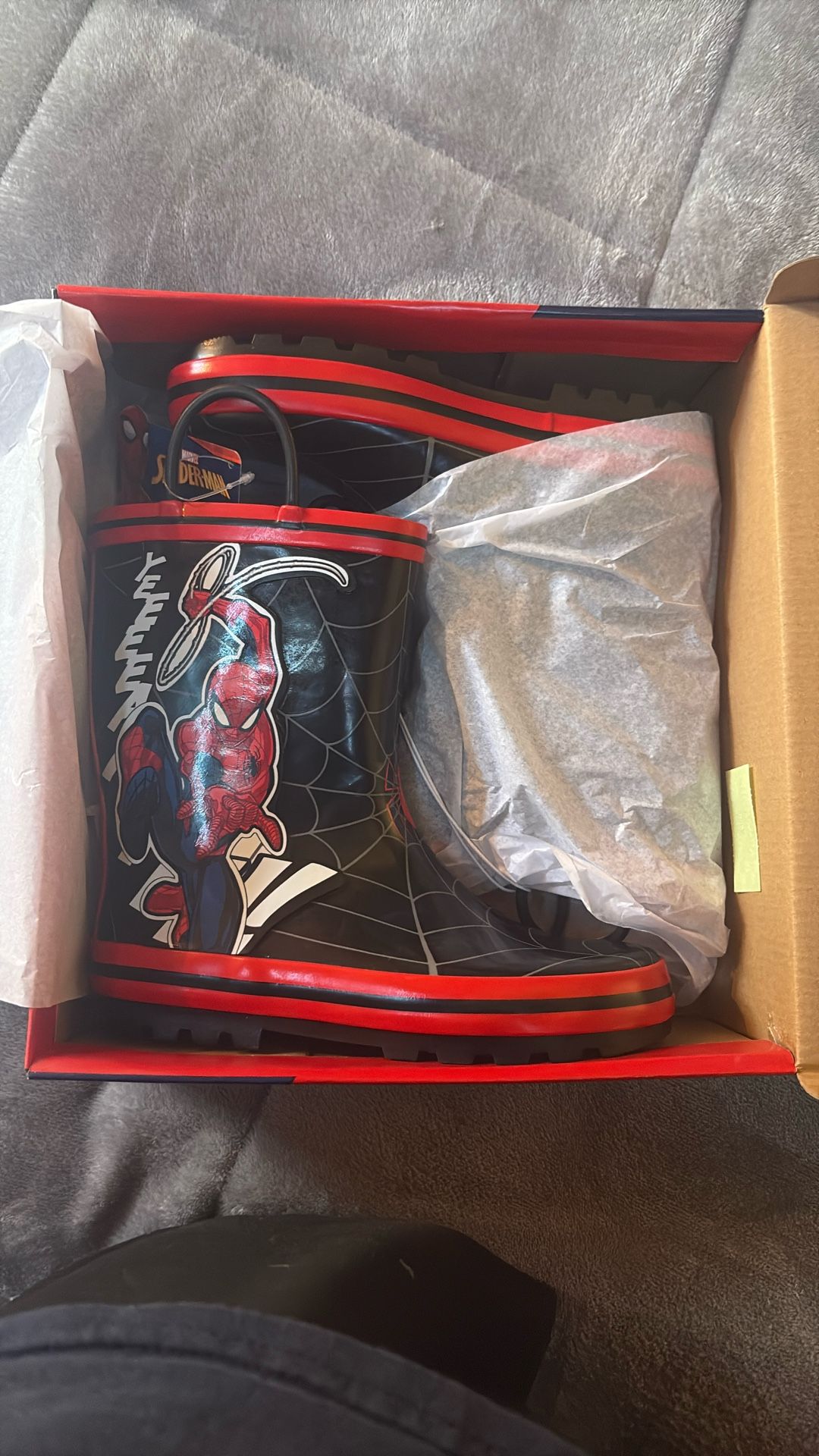 Spiderman Rain Boots For Kids