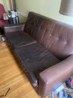 Room & Board Leather Sofa