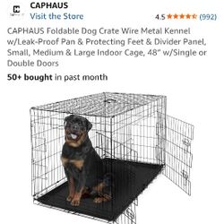 48" Foldable  Dog Crate
