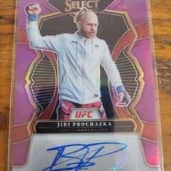 Jiri Prochazka Autograph Card Number 22/49 Purple Prizm Select 2023
