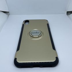 For iPhone Xs Max Gold Kickstand Ring Case Cover Protector 