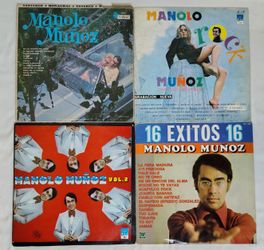 Spanish Latin Rock LP Lot Of 4 Manolo Munoz