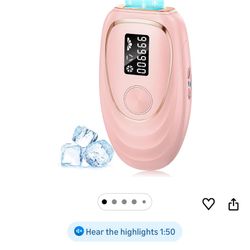 IPL Laser Hair Removal Device for Women & Men - Home 45°F Ice-Cooling Contact for Painless & Long-Lasting Results, 86% Hair Reduction in 3 Weeks for F