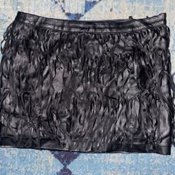 Leather Material Skirt 