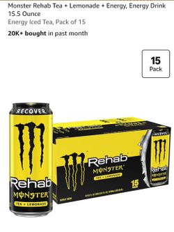 Monster Rehab Tea + Lemonade 15-Pack