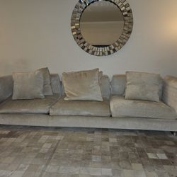 3 Seats Fabric Sofa  124 X 35