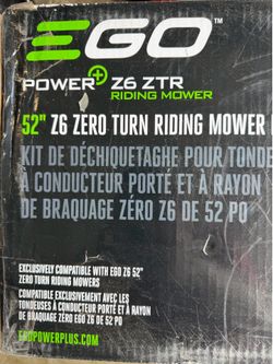 EGO power 52” z6 ZTR mulch kit