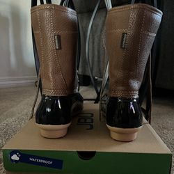 JBU Tan And Black Waterproof Boots