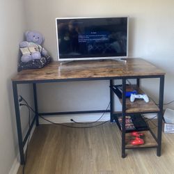 Desk With Computer Chair 