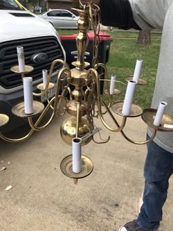 Chandelier brass