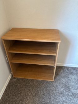 Wood Laminate Bookshelf 3 Shelves