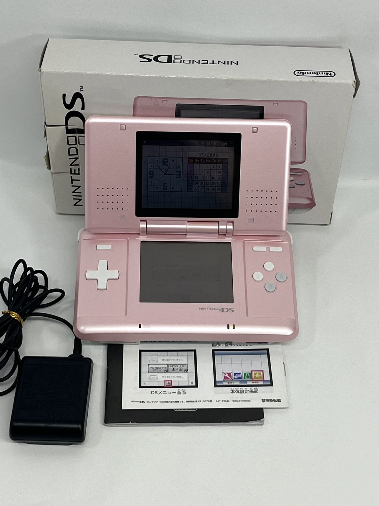 Nintendo DS Original Candy Pink System Complete In Box CIB NTR-001 Region Free