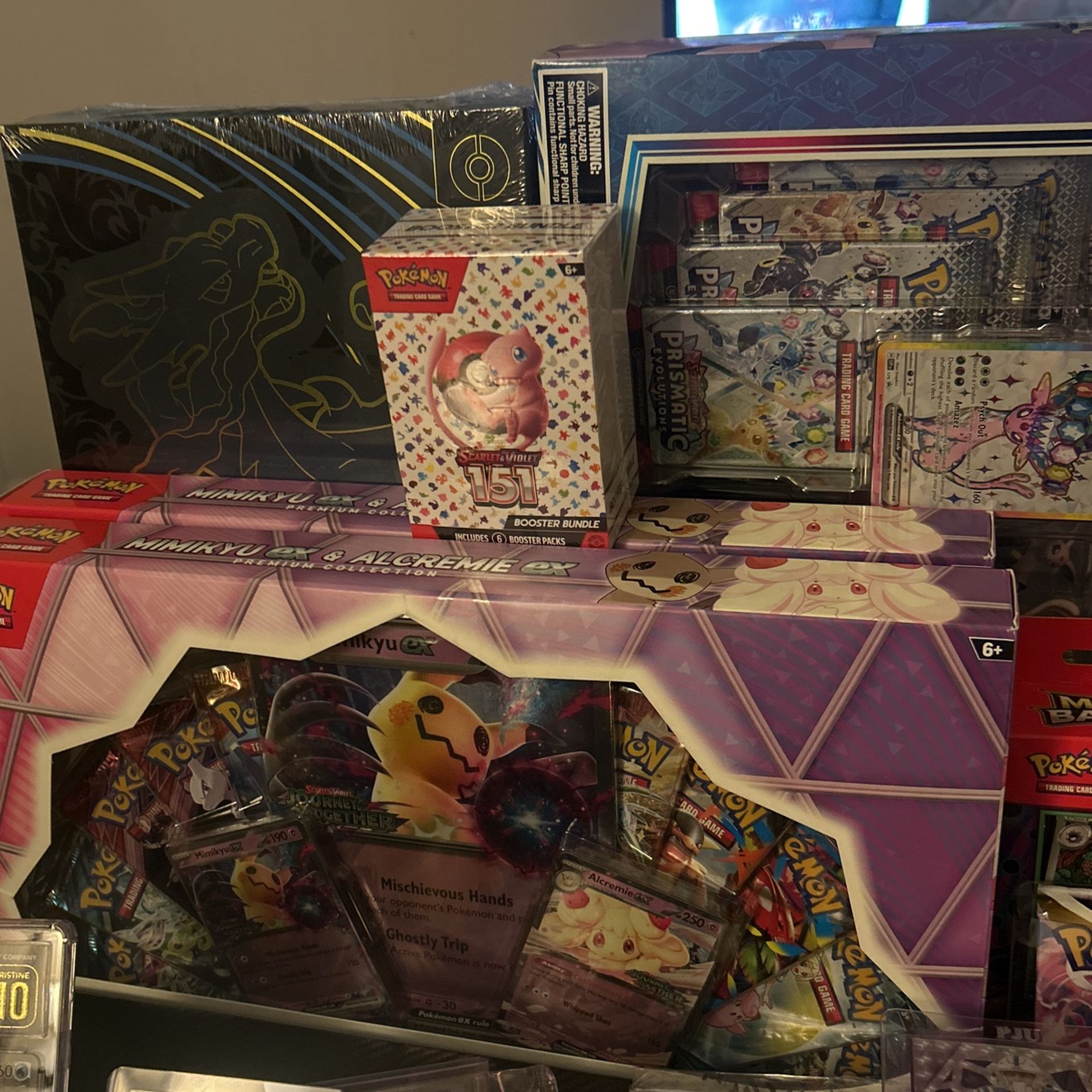 CHARIZARD UPC, GENGAR BATTLE DECK, 151 BUNDLE, Premium Prismatic Figure Collection ,