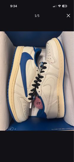 Nike Jordan 1 Low Travis Scott Fragment Collab Size 8