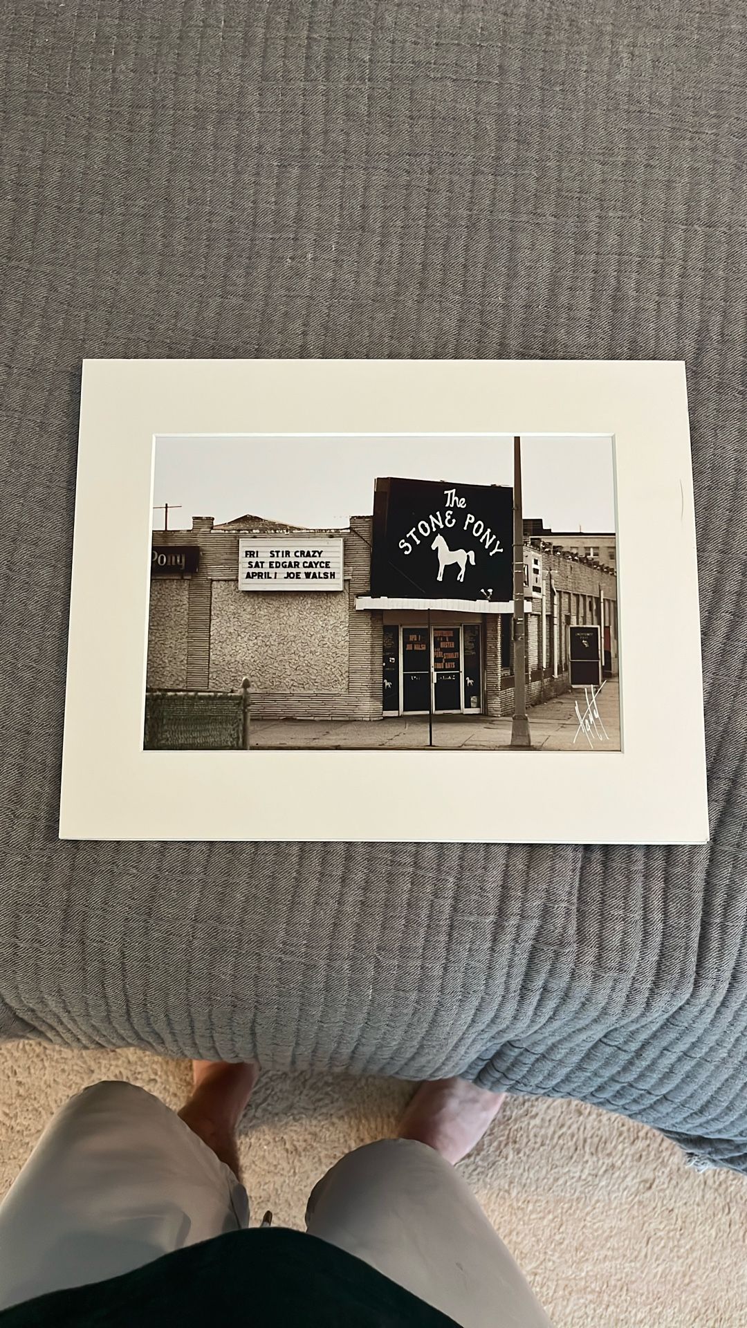 Hamms Art Studio Stone Pony Matted Print