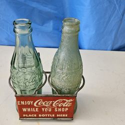 Vintage Coca-Cola Metal Bottle Holder